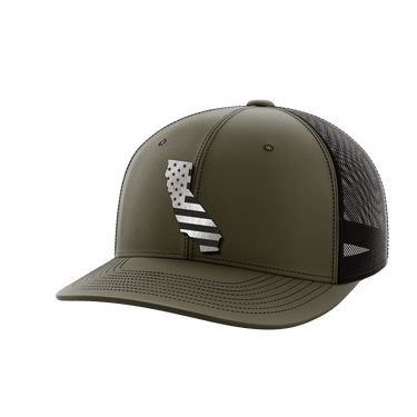 California United Hats Hat Greater Half OD Green/Black Black Leatherette California